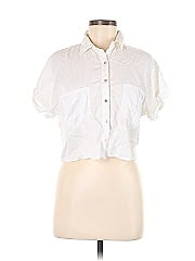 Zara Basic Short Sleeve Button Down Shirt