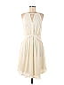 Banana Republic 100% Polyester Solid Ivory Casual Dress Size 6 - photo 1
