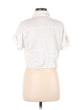 Zara Basic Short Sleeve Button-Down Shirt (view 2)
