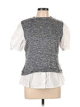 Wrapper Short Sleeve Blouse (view 1)