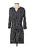 Gap 100% Rayon Stripes Black Casual Dress Size XS - photo 1
