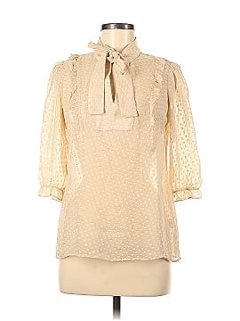 Corey Lynn Calter Short Sleeve Silk Top (view 1)