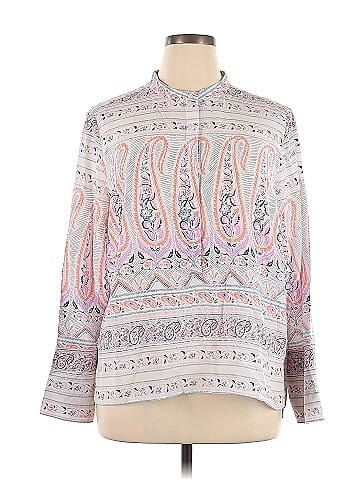 Point Sur Long Sleeve Silk Top (view 1)