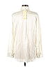 MATÉRIEL Jacquard Brocade Ivory Long Sleeve Silk Top Size 6 - photo 2