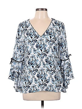 White House Black Market Long Sleeve Blouse (view 1)