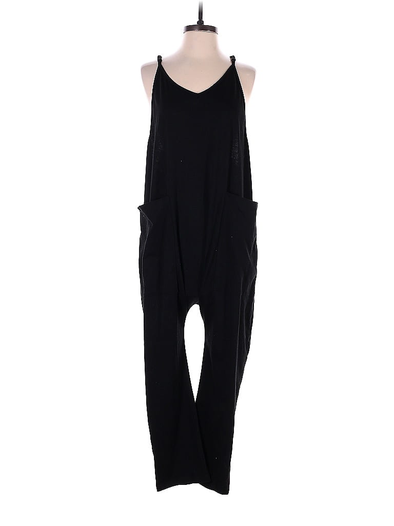 Assorted Brands Solid Black Jumpsuit Size S - photo 1