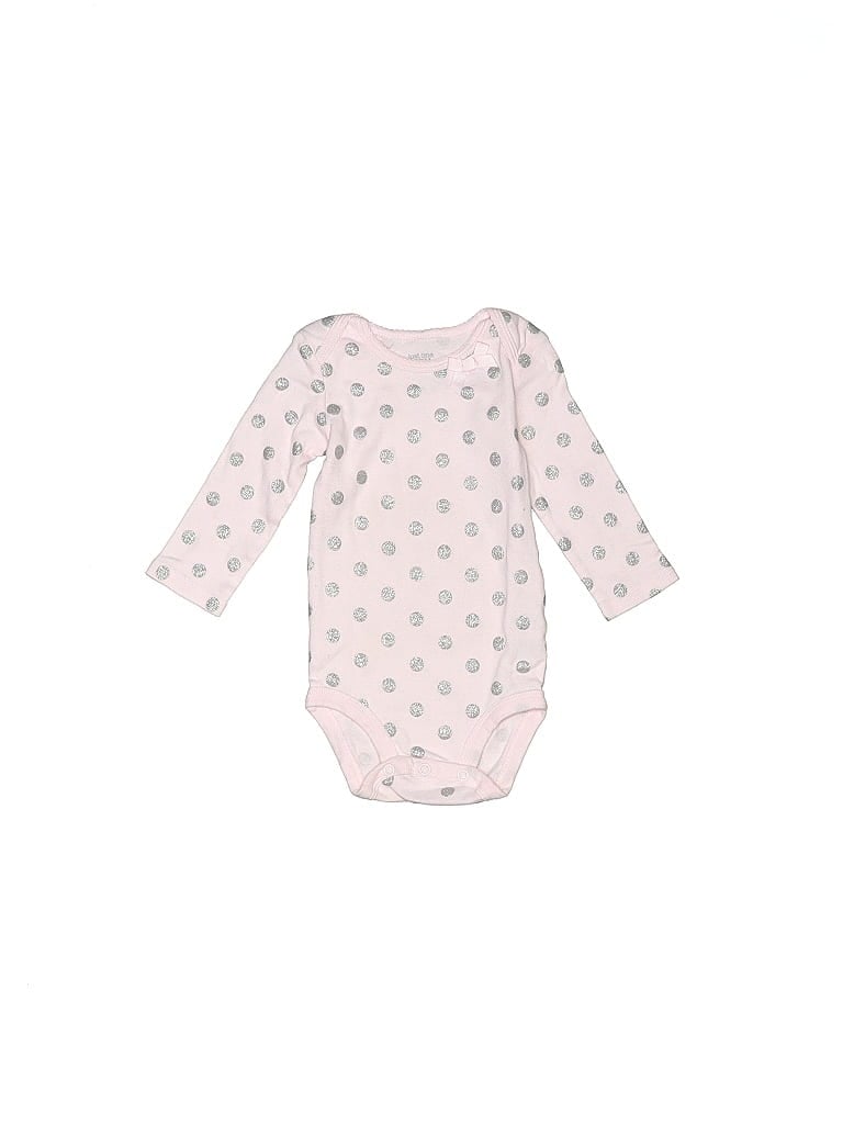 Pre-owned Carter's Babies' Long Sleeve Onesie In Pink