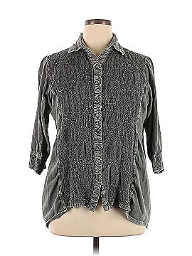 Paisley Long Sleeve Button-Down Shirt (view 1)