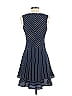 J.Crew 100% Polyester Stripes Blue Casual Dress Size 0 - photo 2