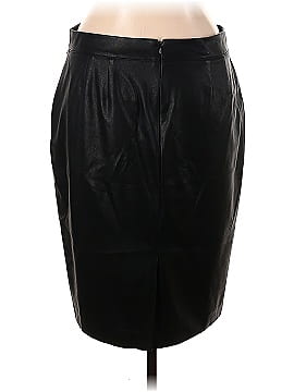 DKNY Faux Leather Skirt (view 2)