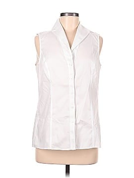 Foxcroft Sleeveless Button-Down Shirt (view 1)