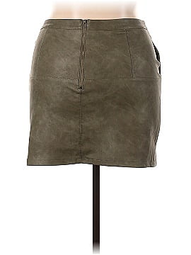 Shinestar Faux Leather Skirt (view 2)