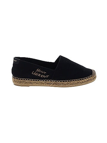 Saint Laurent Embroidered Canvas Espadrille Flats (view 1)