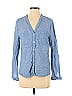 Richards 100% Linen Blue Long Sleeve Button-Down Shirt Size 1 - photo 1