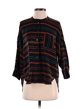 Madewell 3/4 Sleeve Silk Top (view 1)