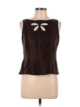 Papell Sleeveless Silk Top (view 1)