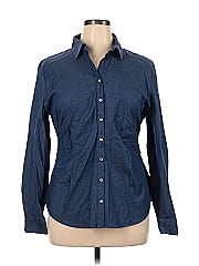 7th Avenue Design Studio New York & Company Long Sleeve Button Down Shirt