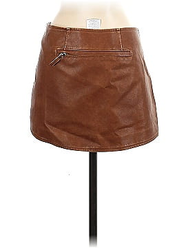 Partimento Faux Leather Skirt (view 2)