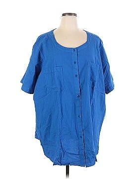 Woman Within Short Sleeve Button-Down Shirt (view 1)