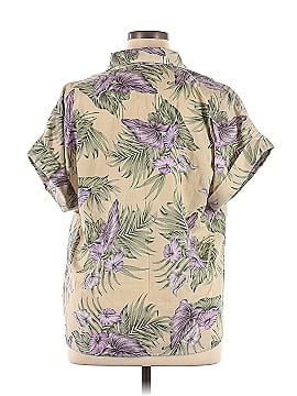 Tapestry Short Sleeve Button-Down Shirt (view 2)