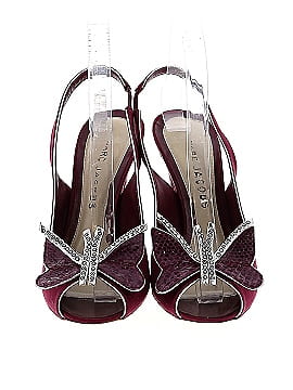 Marc Jacobs Snakeskin Butterfly Satin Heels (view 2)