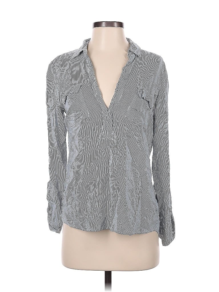 Splendid 100% Rayon Marled Gray Long Sleeve Blouse Size S - photo 1