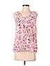 Ann Taylor LOFT Pink Sleeveless Button-Down Shirt Size S - photo 1