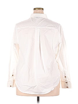 Universal Standard Long Sleeve Button-Down Shirt (view 2)