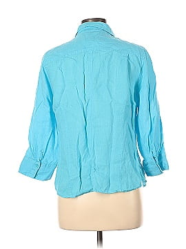 Talbots 3/4 Sleeve Button-Down Shirt (view 2)