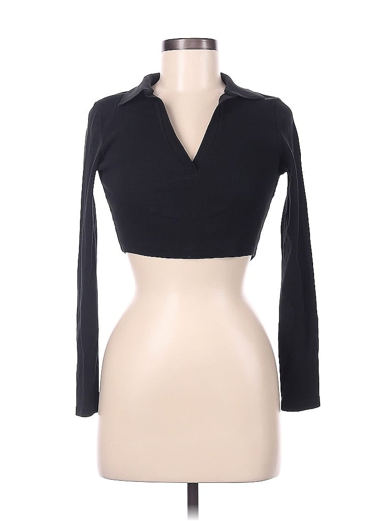 Zara Black Long Sleeve Top Size M - photo 1