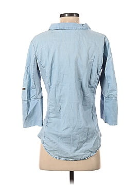 OSO Casuals 3/4 Sleeve Button-Down Shirt (view 2)