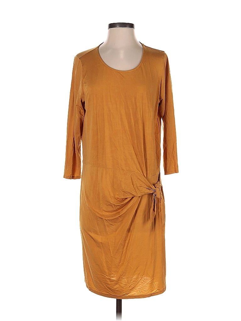 Pre-owned Left Coast By Dolan Casual Dress In Brown