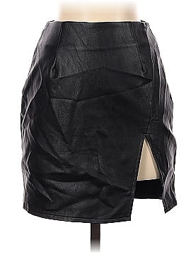 Superdown Faux Leather Skirt (view 1)