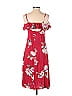 Band of Gypsies 100% Viscose Floral Motif Floral Red Casual Dress Size S - photo 2