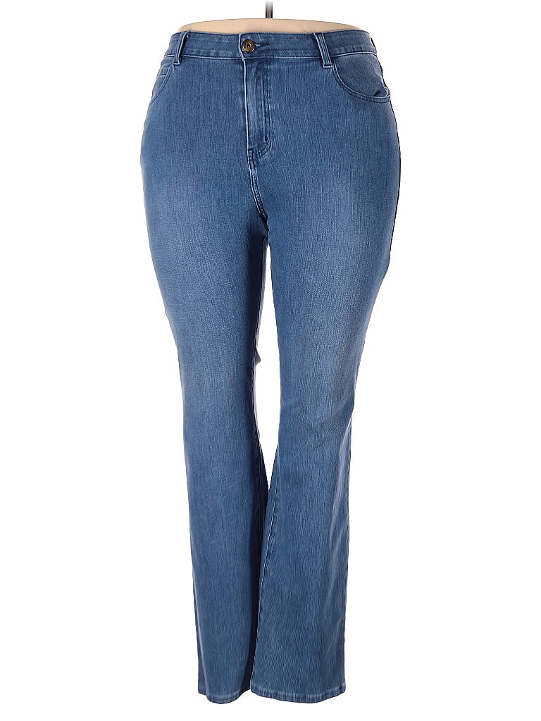 Soft Surroundings Chevron Blue Jeans Size 18 (Plus) - photo 1