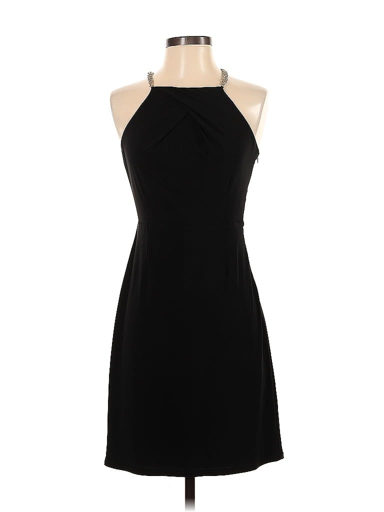 Laundry by Shelli Segal Solid Black Cocktail Dress Size 0 - photo 1