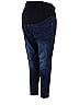 Isabel Maternity Color Block Ombre Blue Jeans Size 16 (Maternity) - photo 1