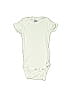 Gerber 100% Cotton Solid Ivory Short Sleeve Onesie Size 6-9 mo - photo 1