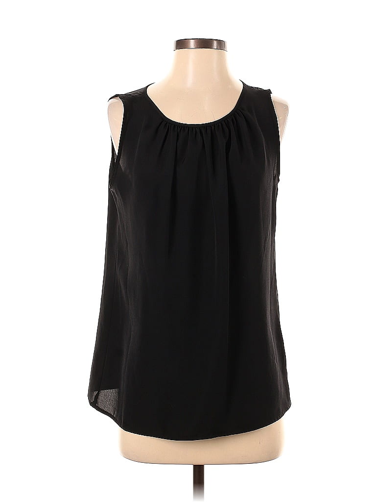 Pre-owned Ann Taylor Loft Outlet Sleeveless Blouse In Black