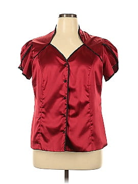 NY Collection Short Sleeve Blouse (view 1)