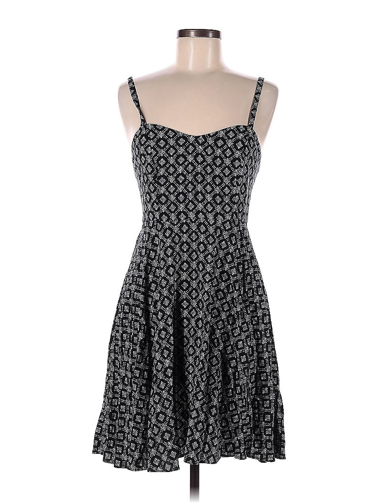 Old Navy Jacquard Hearts Stars Polka Dots Black Casual Dress Size M - photo 1