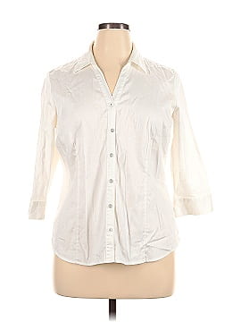 212 Collection 3/4 Sleeve Button-Down Shirt (view 1)