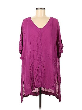 BCBGMAXAZRIA Short Sleeve Blouse (view 1)