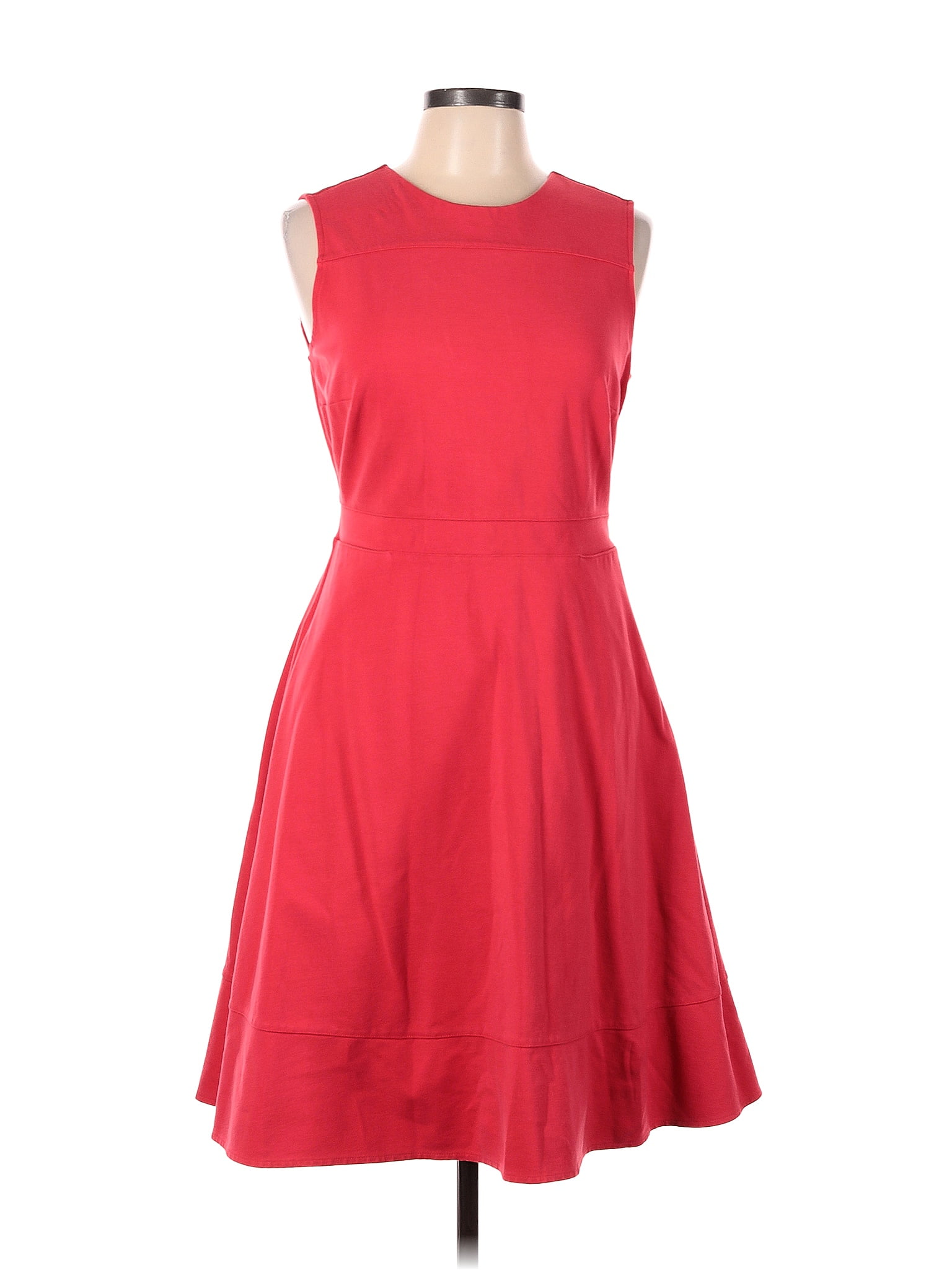 Lands' End Solid Red Casual Dress Size 10 - 72% off | ThredUp