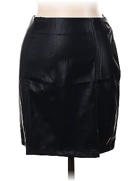 MANGOPOP Collection Faux Leather Skirt (view 1)