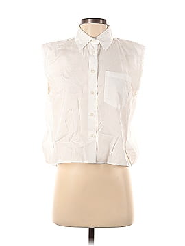 Zara Sleeveless Button-Down Shirt (view 1)