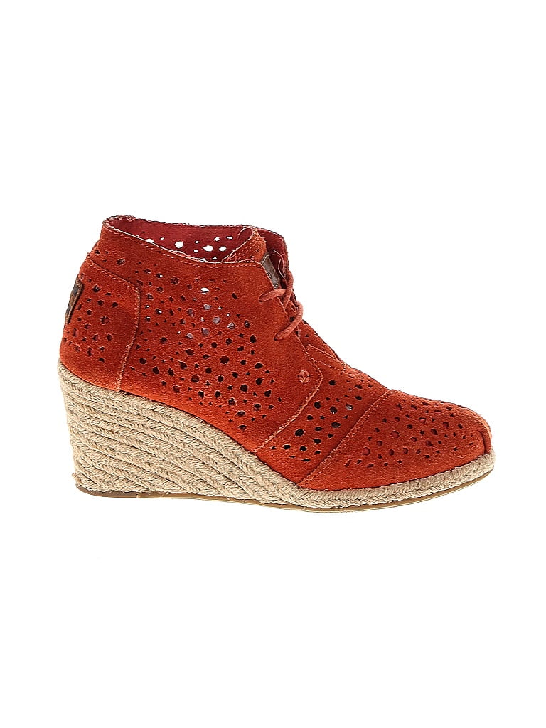 TOMS Red Wedges Size 7 - photo 1