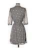 Yumi 100% Polyester Hearts Stars Polka Dots Gray Casual Dress Size 2 - photo 2