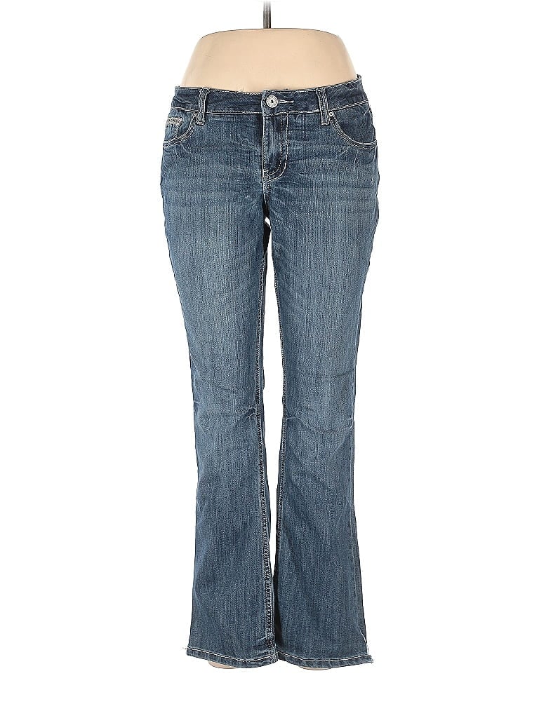Amethyst Jeans Chevron Blue Jeans Size 11 - photo 1