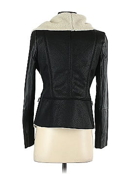 Ecru Faux Leather Jacket (view 2)